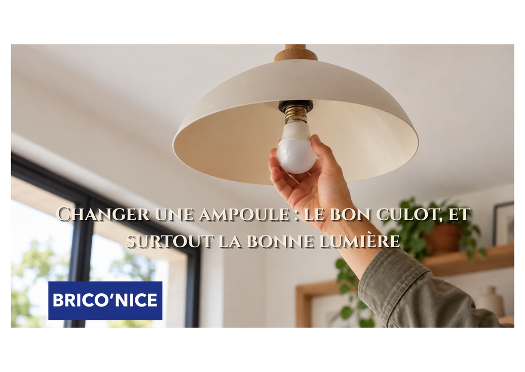 Changer une ampoule : le bon culot, et surtout la bonne lumière
