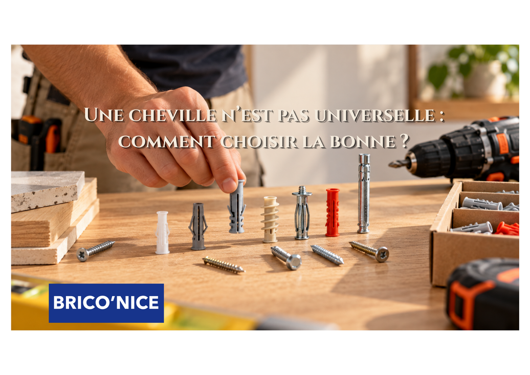 Une cheville n’est pas universelle : comment choisir la bonne ?