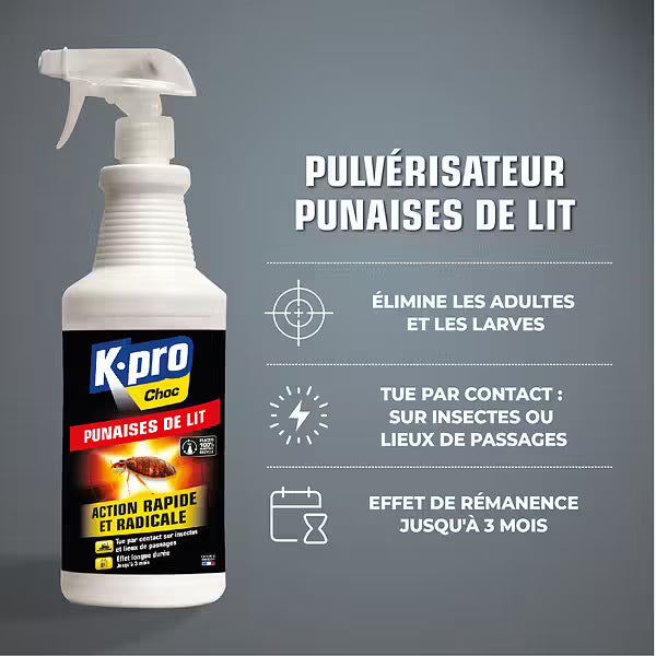 Insecticide punaises de lit Kapo pulvérisateur 1 L