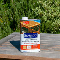 Huile extérieure protectrice teck et bois exotiques Starwax 500 ml
