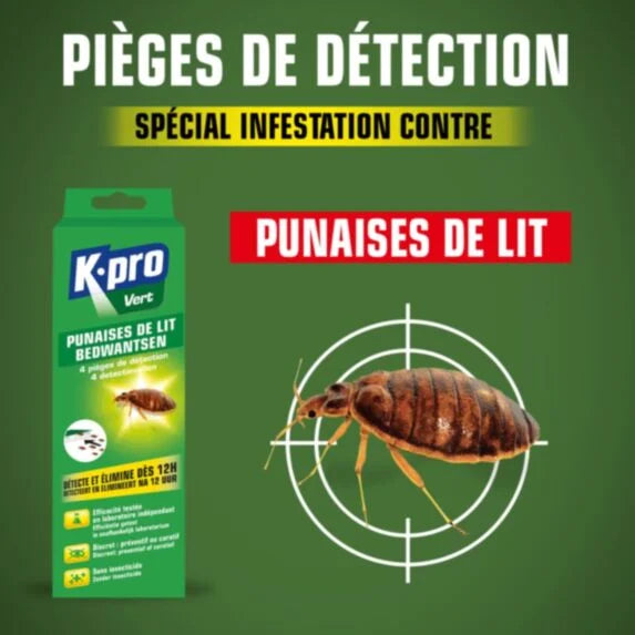 Insecticide punaises de lit K.PRO Vert – détection et élimination