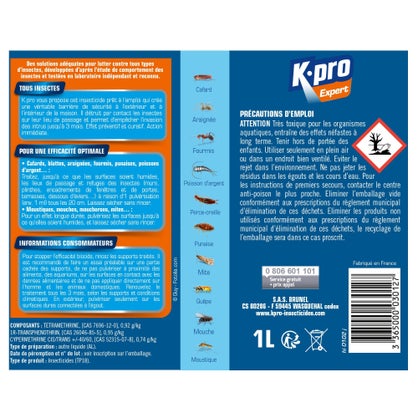 Pulvérisateur insecticide tous insectes K-PRO Expert – 1 L