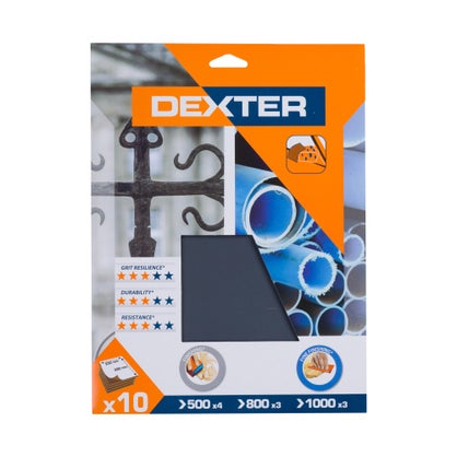 Abrasif carrosserie 230 × 280 – grains assortis (x10)