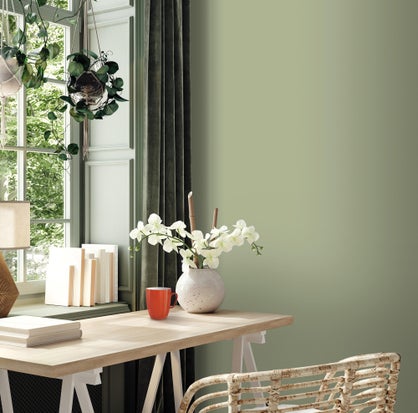 Peinture mur boiserie radiateur Ripolin Vert Gaspésie satinée – 2,5 L