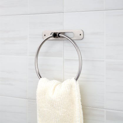 Porte-serviettes anneau loft chrome brossé