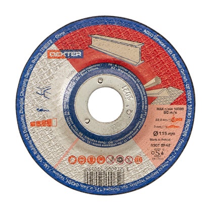 Disque de coupe acier T42 – Ø 115 mm – Dexter