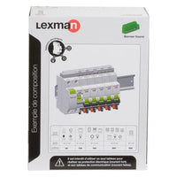 Tableau électrique nu Lexman 1 rangée – 9 modules