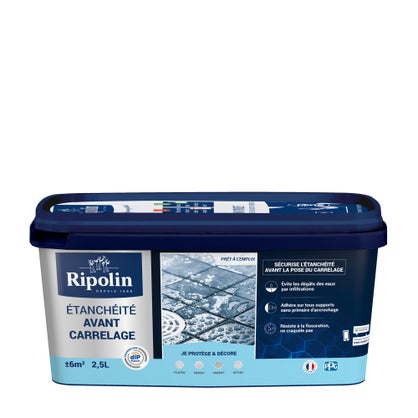 Revêtement d’étanchéité avant carrelage Ripolin blanc – 2,5 L