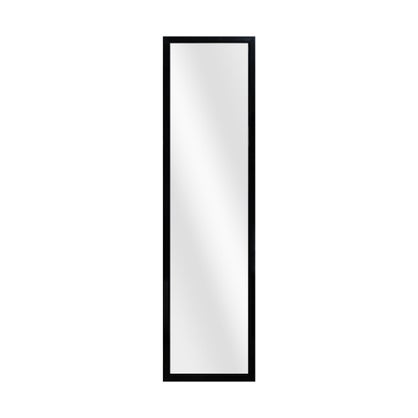 Miroir rectangulaire de porte noir Inspire, l.30 x h.120 cm