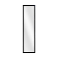 Miroir rectangulaire de porte noir Inspire, l.30 x h.120 cm