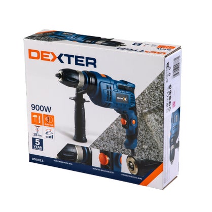 Perceuse À Percussion Filaire Dexter Dp5 900Id2.5, 900 W