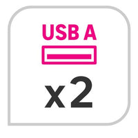 Multiprise USB filaire 5 prises – blanc / noir – 1,5 m – Lexman
