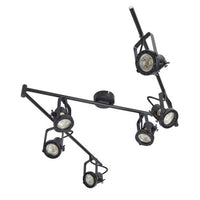 Barre 6 spots Inspire Technic, 6 x GU10, métal noir