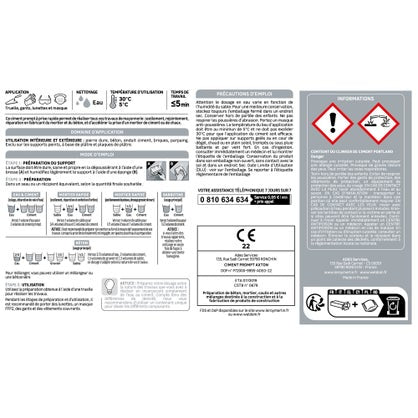 Ciment gris prompt Axton, 1,5 kg