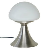 Lampe design tactile Inspire Kinoko en métal nickel