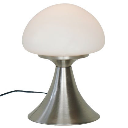 Lampe design tactile Inspire Kinoko en métal nickel