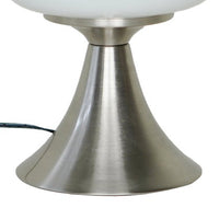 Lampe design tactile Inspire Kinoko en métal nickel