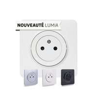 Prise avec terre affleurante Lexman Lumia blanc