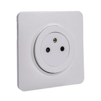 Prise avec terre affleurante Lexman Lumia blanc