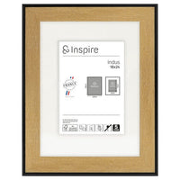Cadre indus 18 x 24 cm marron Inspire