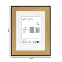 Cadre indus 18 x 24 cm marron Inspire