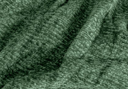 Plaid chenille vert 130 x 170 cm