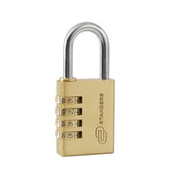 Cadenas à code Standers en laiton – anse acier, 4 chiffres