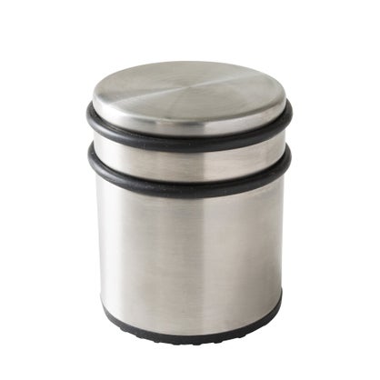 Arrêt de porte à poser sable nickel – 7,2 × 8,1 cm