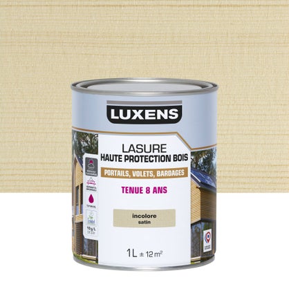 Lasure bois Luxens 8 ans incolore satiné 1 L