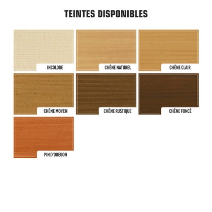 Lasure bois Luxens 8 ans incolore satiné 1 L