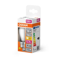 Sphère LED B22 opale 4000 K équivalent 60 W OSRAM