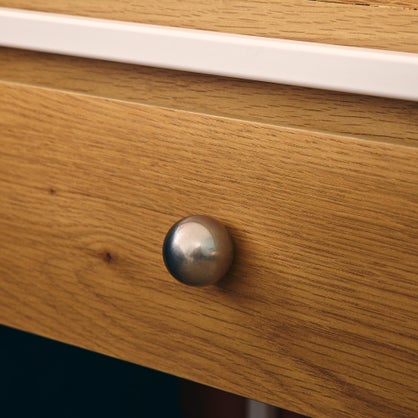 Bouton de meuble Paolo zamak nickelé brillant Ø 30 mm