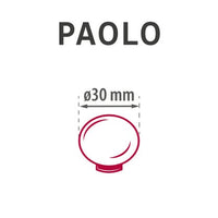 Bouton de meuble Paolo zamak nickelé brillant Ø 30 mm