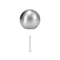 Bouton de meuble Paolo zamak nickelé brillant Ø 30 mm