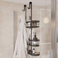 Étagère de bain / douche à suspendre noire Remix Sensea