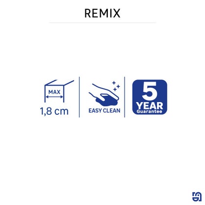 Étagère de bain / douche à suspendre noire Remix Sensea