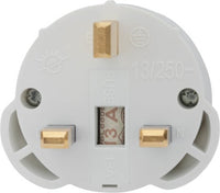 Adaptateur blanc France vers Grande-Bretagne 16A 230V