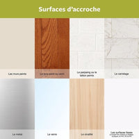 Lot de 4 languettes adhésives blanches Command 3M