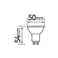 Lot de 3 ampoules LED GU10 100° – 450 lm (équiv. 50 W) – Blanc chaud – LEXMAN