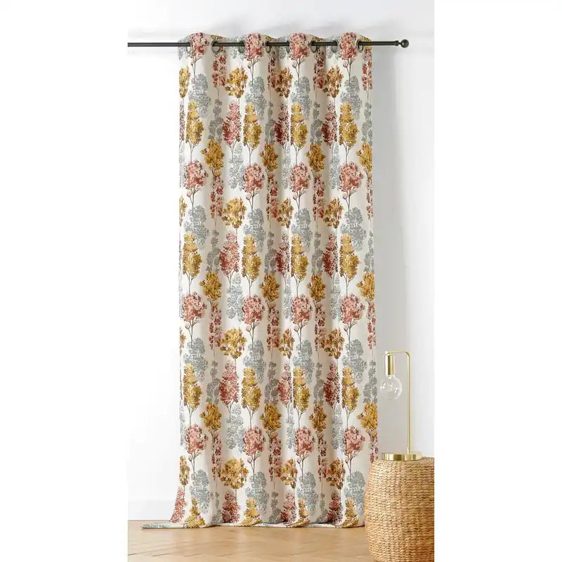 Rideau tamisant Sylvae orange 140 x 260 cm