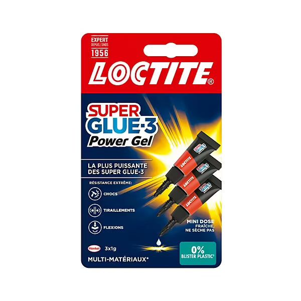 Colle Super Glue-3 Power Flex Gel Loctite 3 g