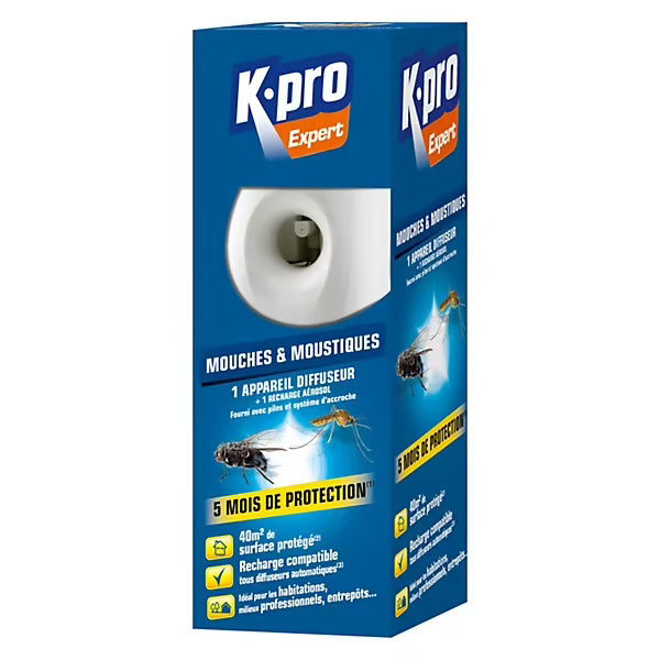 Diffuseur automatique mouches & moustiques + recharge – Kapo Expert