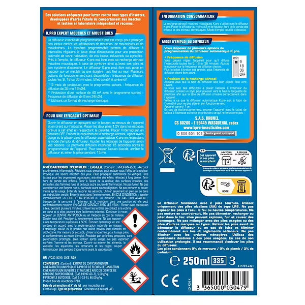 Diffuseur automatique mouches & moustiques + recharge – Kapo Expert