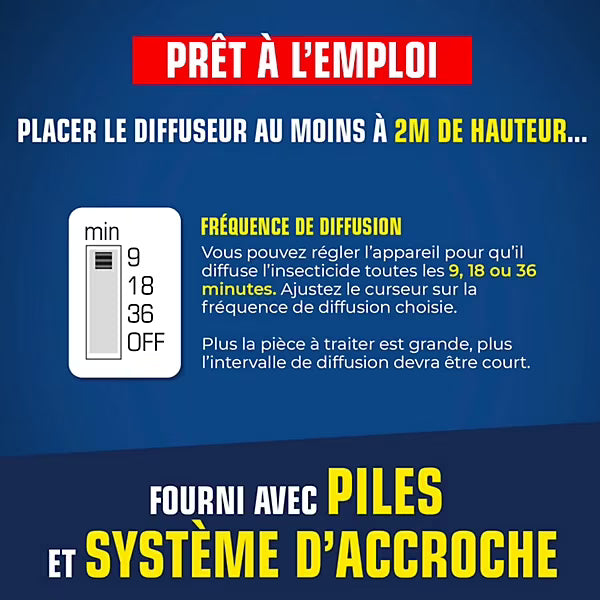 Diffuseur automatique mouches & moustiques + recharge – Kapo Expert