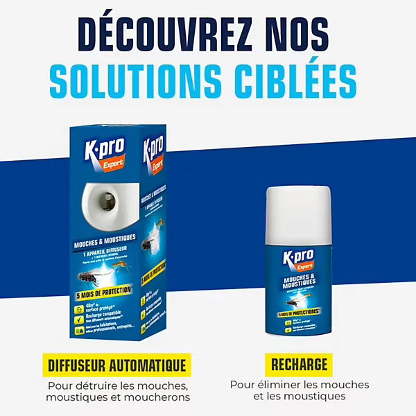 Diffuseur automatique mouches & moustiques + recharge – Kapo Expert