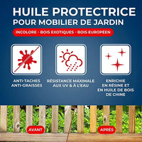 Huile extérieure protectrice teck et bois exotiques Starwax 500 ml