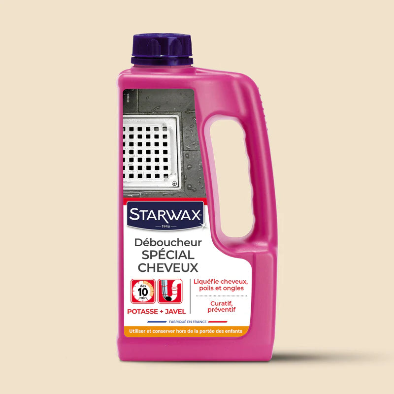 Déboucheur canalisations spécial cheveux – Starwax (900 ml)