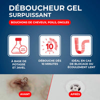 Déboucheur canalisations spécial cheveux – Starwax (900 ml)