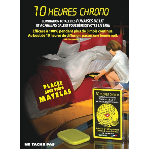 Plaquette anti-punaises de lit et acariens – Tranquilléo