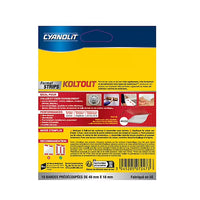 Ruban adhésif de fixation transparente Cyanolit Koltout – 10 pièces